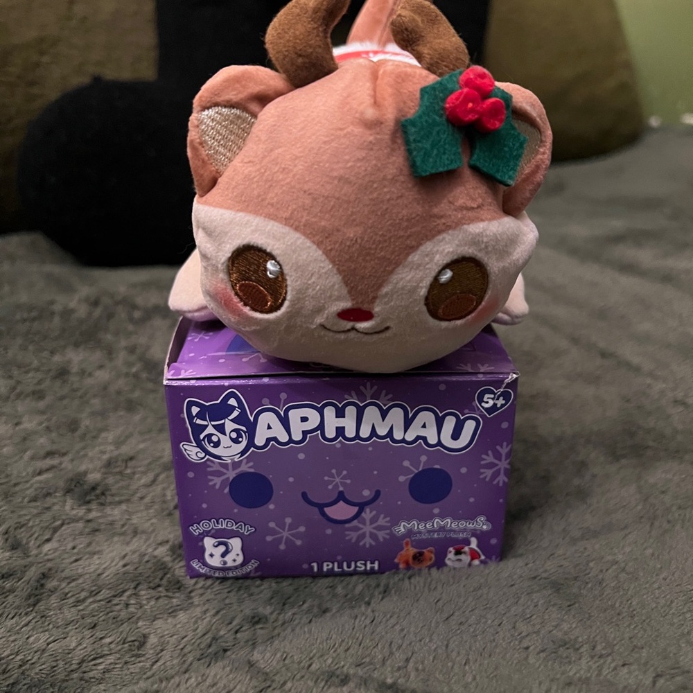 APHMAU MeeMeows REINDEER CAT Mystery 6" Plush HOLIDAY LIMITED EDITION